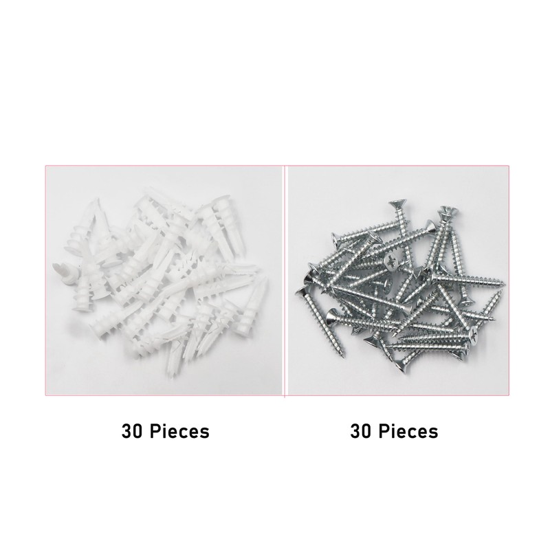 cSeao 60pcs #8 x 1-1/4'' Drywall Anchors, Wall Anchors and