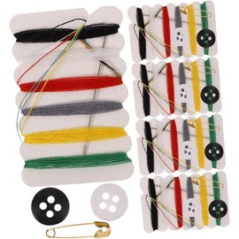 REFRESHKO Bulk Travel Sewing Kits Thread and Needle Repair Kit Sewing Thread Emergency Kit (50)