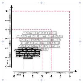 Jeremiah 1 19 Sticker - Encouraging Christian Gift, Scripture Sticker Decal for Laptop, Notebook, Journal, Water Bottles, Christian Stickers, Faith-Based Vinyl Decal for Courage