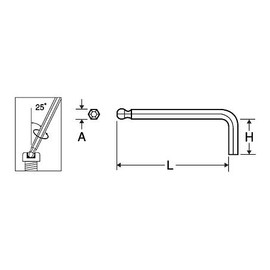 TOP HBS-30 Ball Point Wrench Standard Type