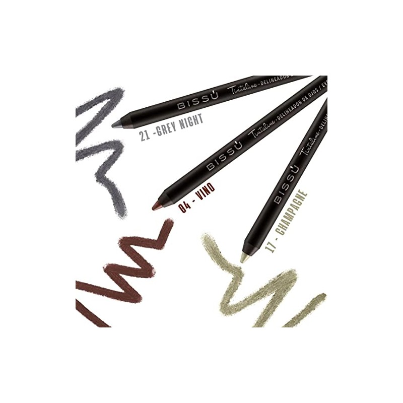 Kit BISSU Delineador Tintaline tonos básicos (Set 7 piezas)