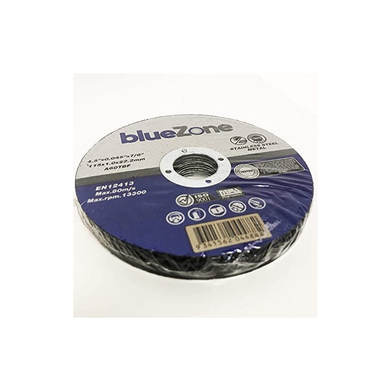 blueZone Pack of 10 x Ultra thin 115 x 1mm