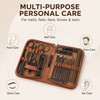 26-Piece Stainless Steel Manicure & Pedicure Kit for Personal Grooming