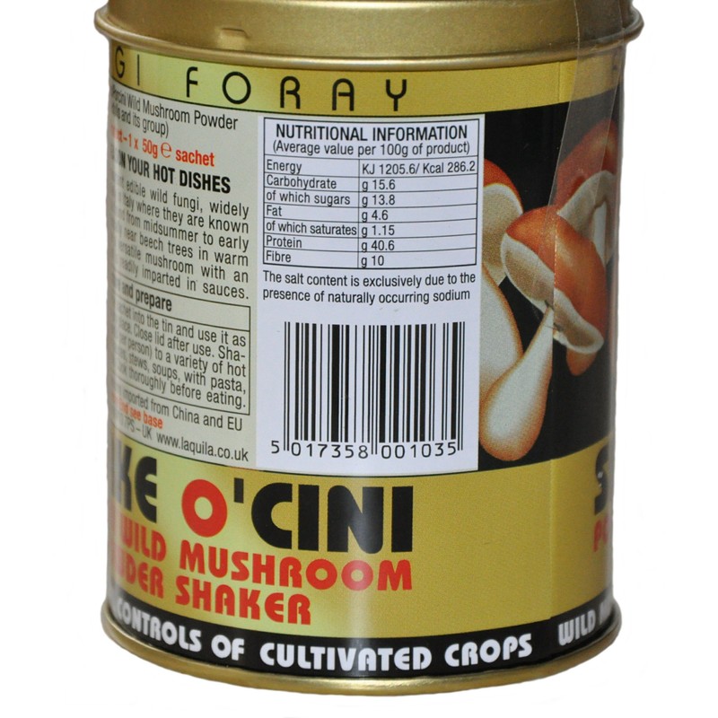 Shake O'CINI - Wild Porcini Mushroom Powder in Shaker 50g