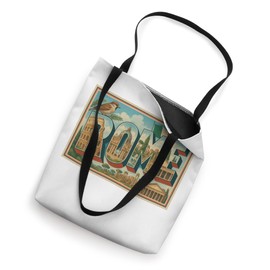 Rome Italy 50s Vintage Retro Travel Poster Art Graphic Tote Bag