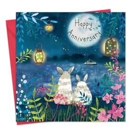 Twizler Anniversary Card - Rabbits Happy Wedding Anniversary Card for Couple - Husband Anniversary Card for Him - Wife Anniversary Card for Her - Mum and Dad Anniversary Card