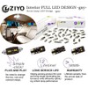 ZIYO 15 Bulbs Deluxe White Interior LED Light Kit For