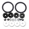 Xotic Tech 4x JDM Black Car Bumpers Trunk Fender Hatch
