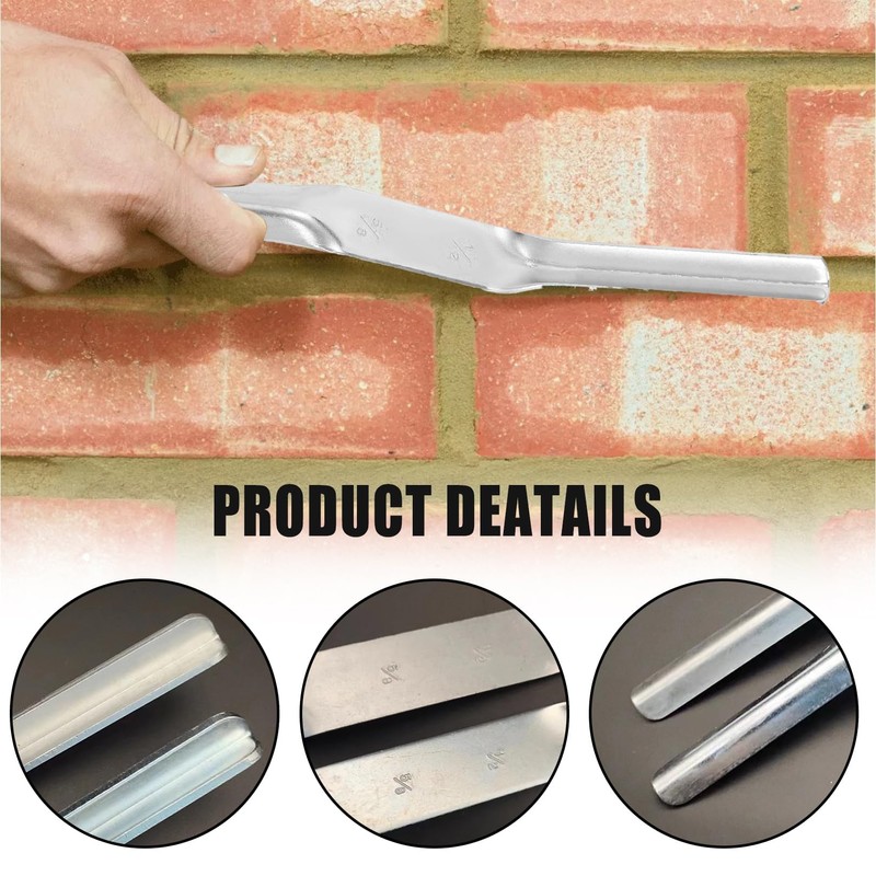 2 Pcs Brick Jointer Tool,Double End Steel Pointing Tool,Jointer Durable
