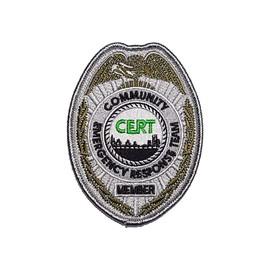 CERT Badge Embroidered Shoulder Patch Community Emergency Response Team - F 115