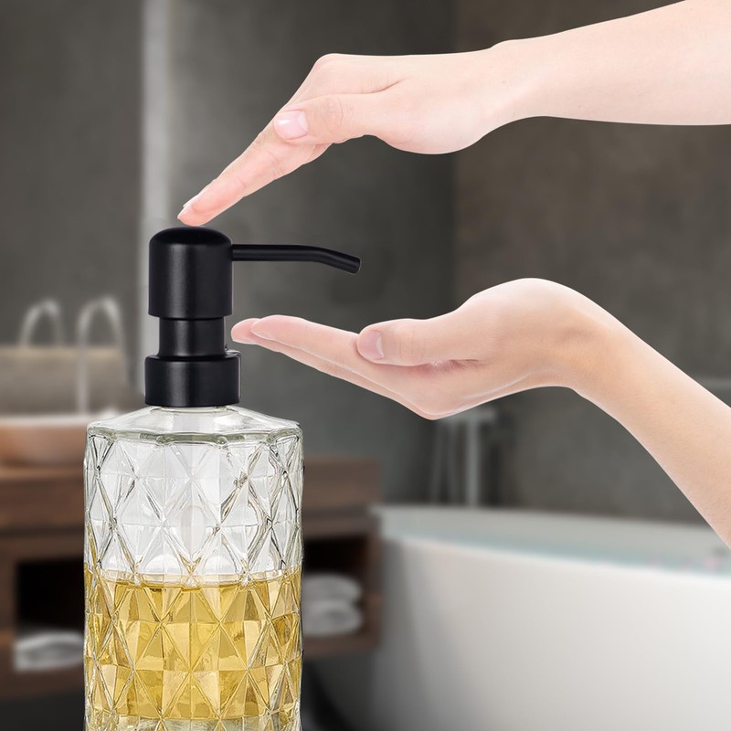 Easy Tang Glass Hand Dish Soap Dispenser Kitchen Bathroom 12
