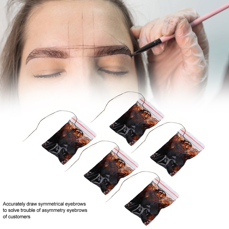 5pcs Eyebrow Mapping String Microblading String Measuring Tool for Marking