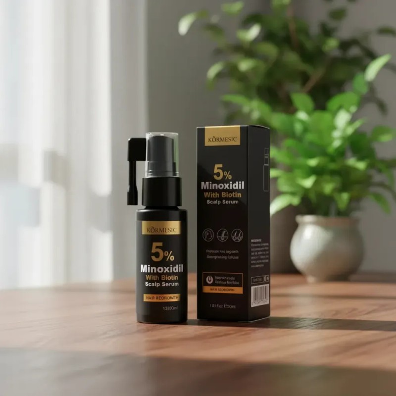 Monoxidil 5% Y Biotina Tratamiento Calvicie Crecer Cabello