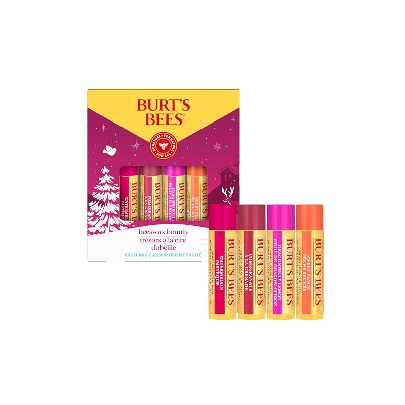Burt's Bees - Juego de regalo de bálsamo labial Beeswax