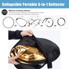 60cm Portable 5-in-1 Collapsible Light Reflector Studio Photography Multi Round