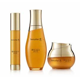 Soryehan Sooryehan Fermented Hyoyun Basic Set 3-piece Essence Skin Cream Ampoule / 수려한 발효 효윤 기초 세트 3종 진액 스킨 크림 앰플