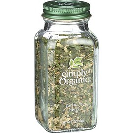 Simply Organic Garlic 'n Herb Certified Organic, 3.1-Ounce Glass Bottle