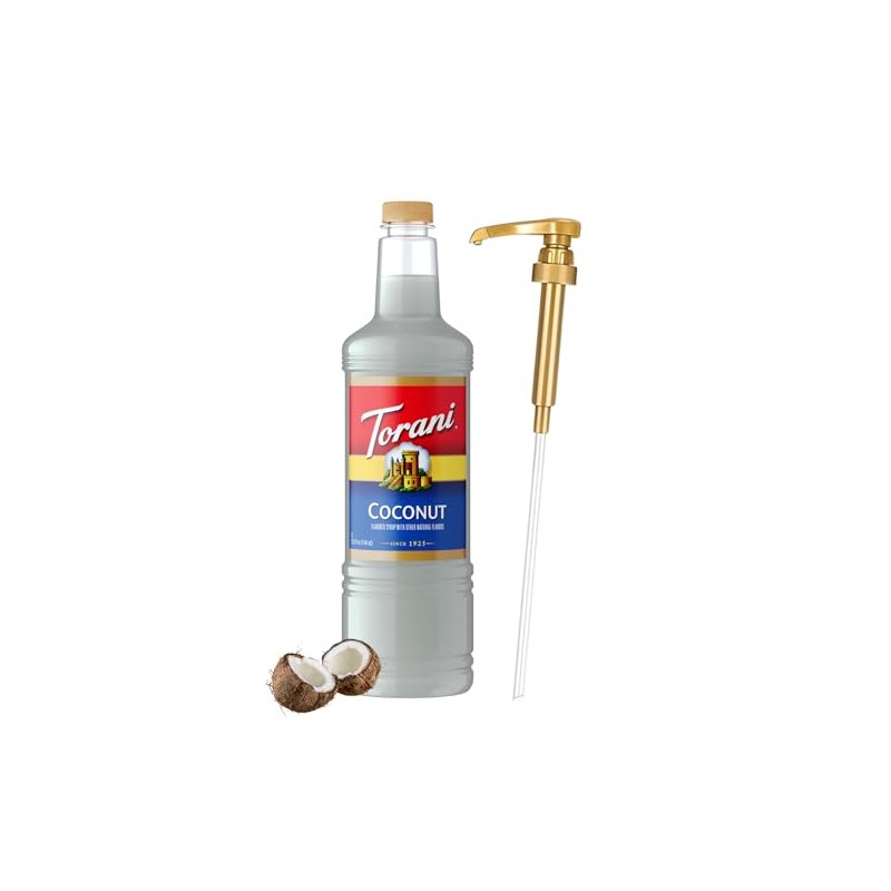 Torani Coconut Syrup 1L with Pump – Coffee, Cocktails &