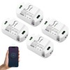 Pack of 4 Mini WiFi Switch, Smart Light Switch, Alexa