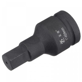 sourcing map 24mm Impact Hex Bit Socket, 1" Drive 105mm Length CR-MO Steel Metric Sizes