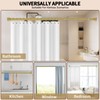 ZYRW Shower Curtain Rod 36-68 Inches (3-5.6ft) Non Rust Adjustable