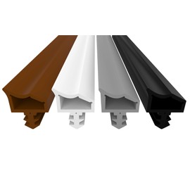 Dikara Door Seal, Rubber & TPE, 7.0mm Thick, Black 10m, Ideal for Door, Sound Insulation