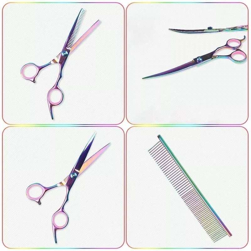 variable Kit De Tijeras Tornasol Para Estilista , Peluquero 4pz