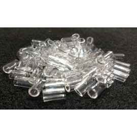 SOUTHERN SNARES AND SUPPLY 100 POLY SUPPORT COLLAR CLEAR 3/64-1/16 SNARE TRAPPING COYOTE FOX BOBCAT SNARE