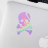 Decal Stickers of Skull and Crossbones Death Head Skeleton (Hologram)