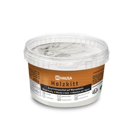 Hausa HAUSA Holzkitt 250 g Grau Holzspachtelmasse, Kitt fr Holz, Holzspachtel/Fllmasse zum Reparieren von Holzsch?den gebrauchsfertig ausgezeichnete Fllkraft schnelltrocknend rissbest?ndig