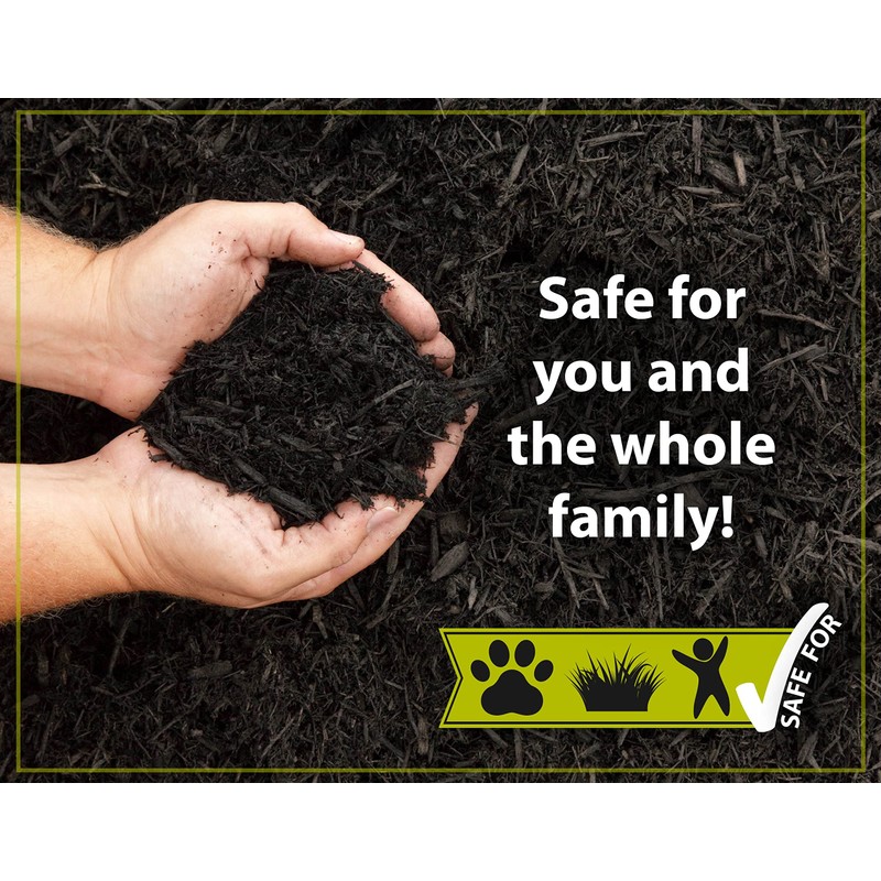 MulchWorx Black Mulch Color Concentrate- Gallon - Treats 11,200 sq.