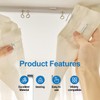 100Pcs Metal Curtain Hooks, FUNCYboo Drapery Pin Stainless Steel Hooks