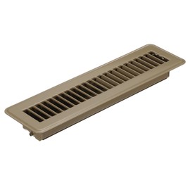 PATIKIL 12 x 2 Inch Floor Register, 1pcs Heavy Duty Air Vent Cover Steel Adjustable Decor Vents Easy Adjust Floor Grates for Sidewall Home Office, Brown