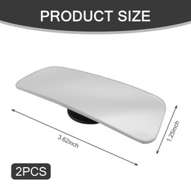 nodteem 2 PCS Car Blind Spot Mirrors, HD Glass Design, Change Lanes Confidently, Adjustable Function, Universal Wide Angle Vehicle Rearview Mirror for Cars SUV Truck (Transparent)