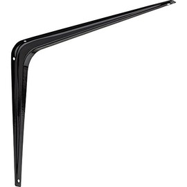 National Hardware N218-974 211BC Shelf Bracket in Black,10" x 12"