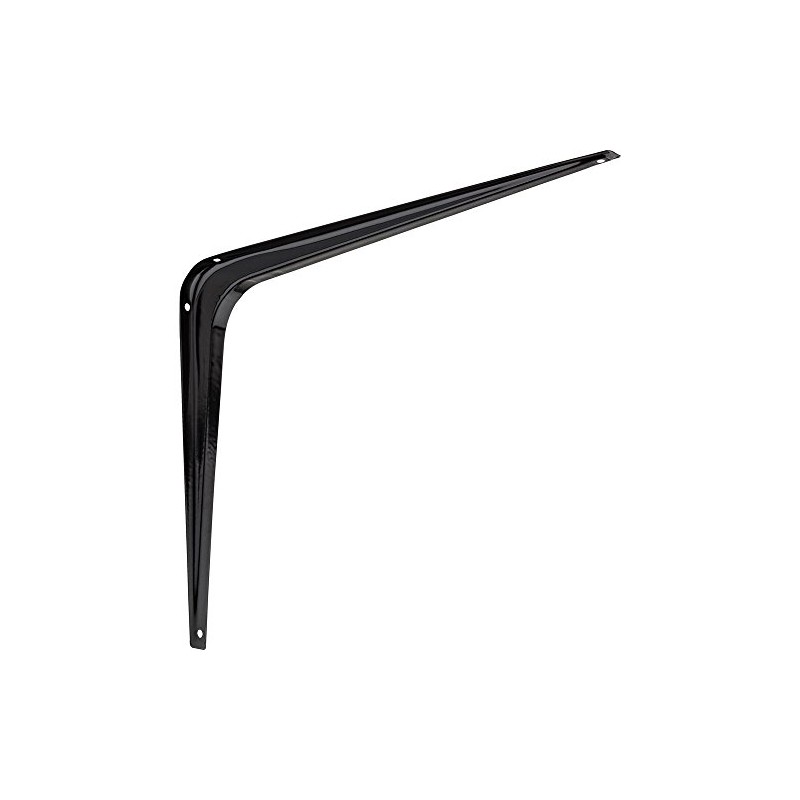 National Hardware N218-974 211BC Shelf Bracket in Black,10" x 12"