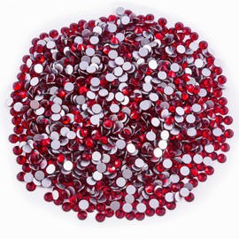 Blinginbox Glass Flatback Rhinestones Crystal Round Gems,Mid. siam,SS4/1440pcs,1.4-1.6mm