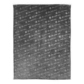 FC Schalke 04 Blanket Fleece Allover Anthracite 150 x 200 cm