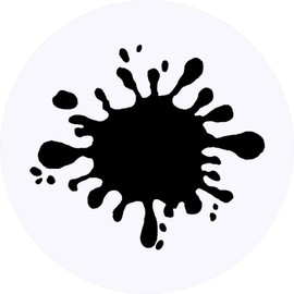 24 x 40mm Round 'Splat' Stickers (SK00001554)