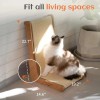 CA&T Large Sisal Cat Scratcher - Vertical L-Shaped Wooden Cat