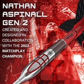 TARGET Darts Nathan Aspinall Gen 2 26G 95% Tungsten Swiss Point Steel Tip Darts Set