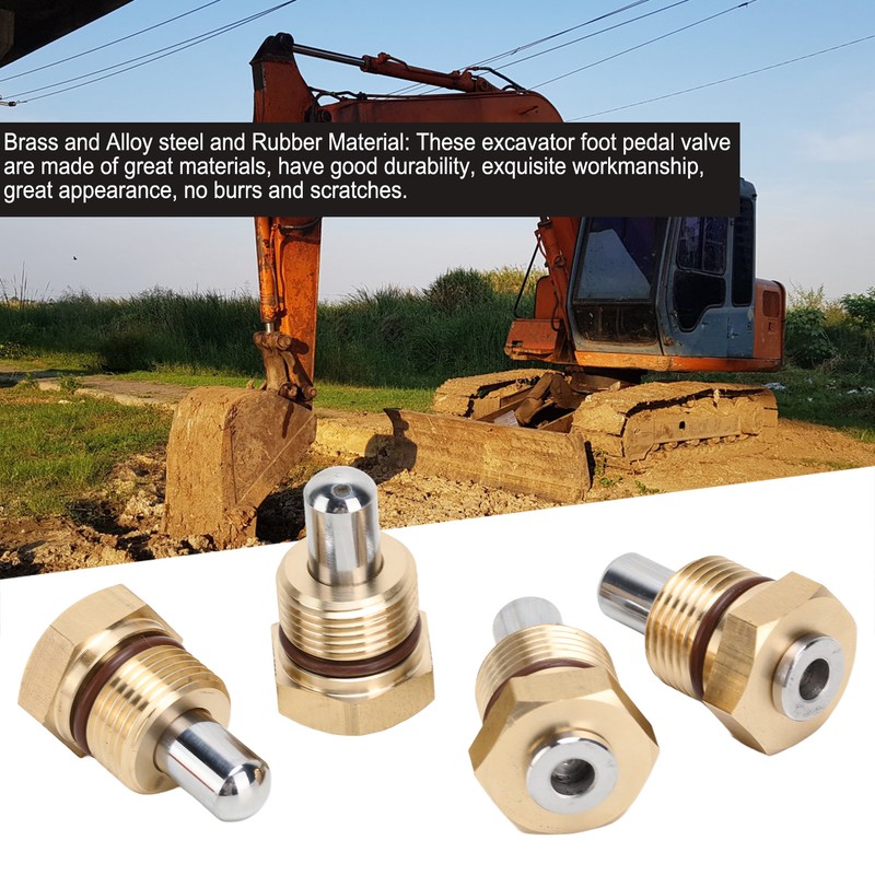 4Pcs Excavator Foot Pedal Valve High Accuracy Hard Harmless Excavator