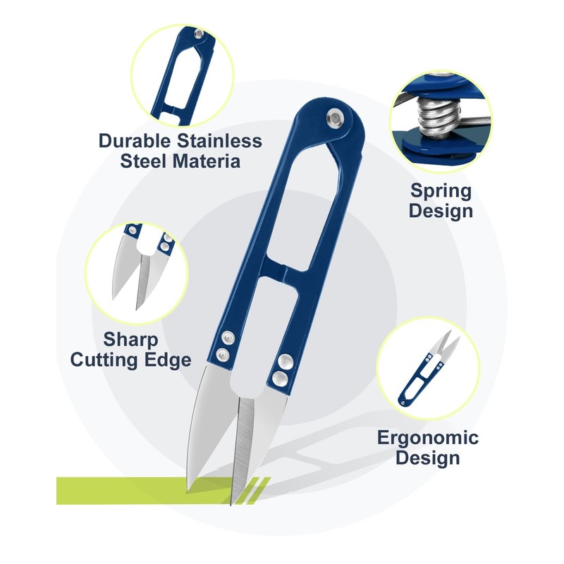 UCEC 3 Blue Thread Snips, Thread Cutter, Sharp & Easy