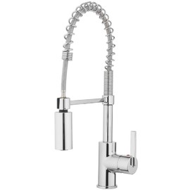 Aqua Vista H90K-51D-AV-CH Commercial Style Kitchen Sink Faucet, Pull-Down Polished Chrome