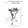 Shallow Bird Feeder/Plant Stand Tray on Three Leg Design (Aged
