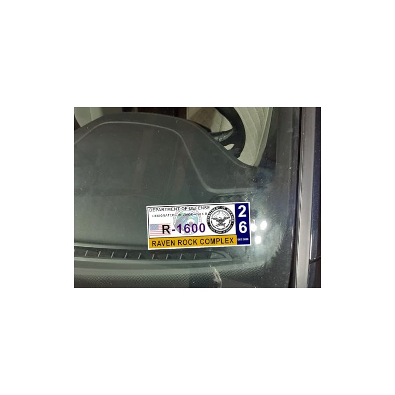 2026 Raven Rock Mountain Complex Parking Decal DD-2220 UFO Secret