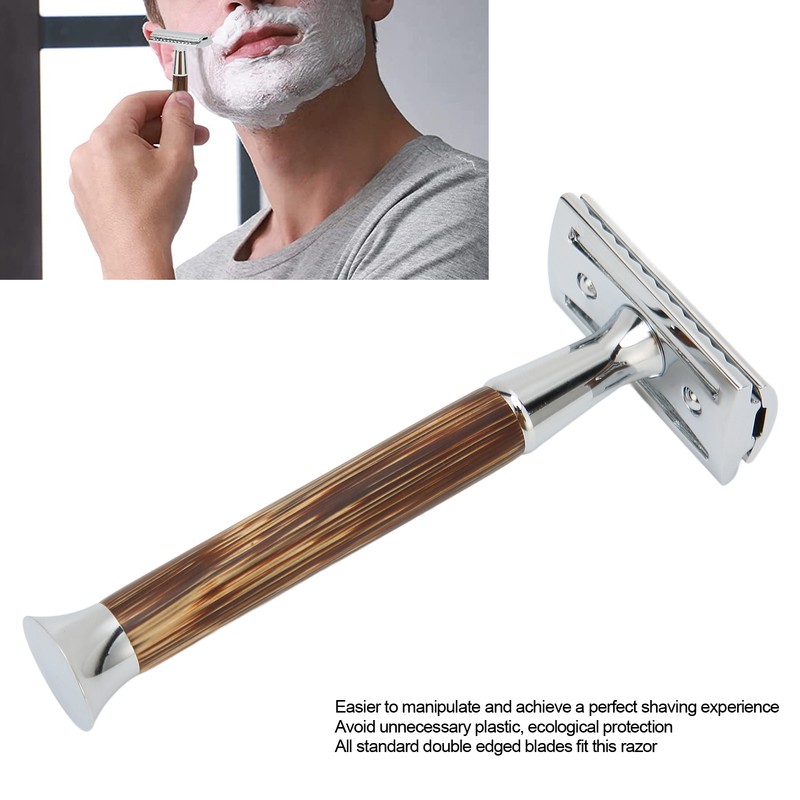 Safety Shaver Professional Double Edge Razor with Heavy Duty Long