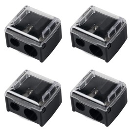 4 Pcs Dual-Head Makeup Pencil Sharpener, Eyeliner, Eyebrow, Lip Liner Sharpener for Cosmetics