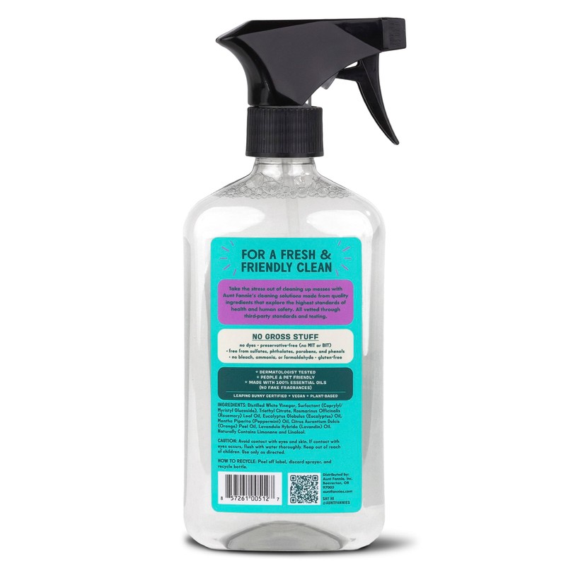 Aunt Fannie's All Purpose Household Cleaner, Multi-surface Spray, Powered by