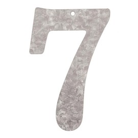 Glorex Number 7 Galvanised Metal Silver 16 x 10 x 0.5 cm